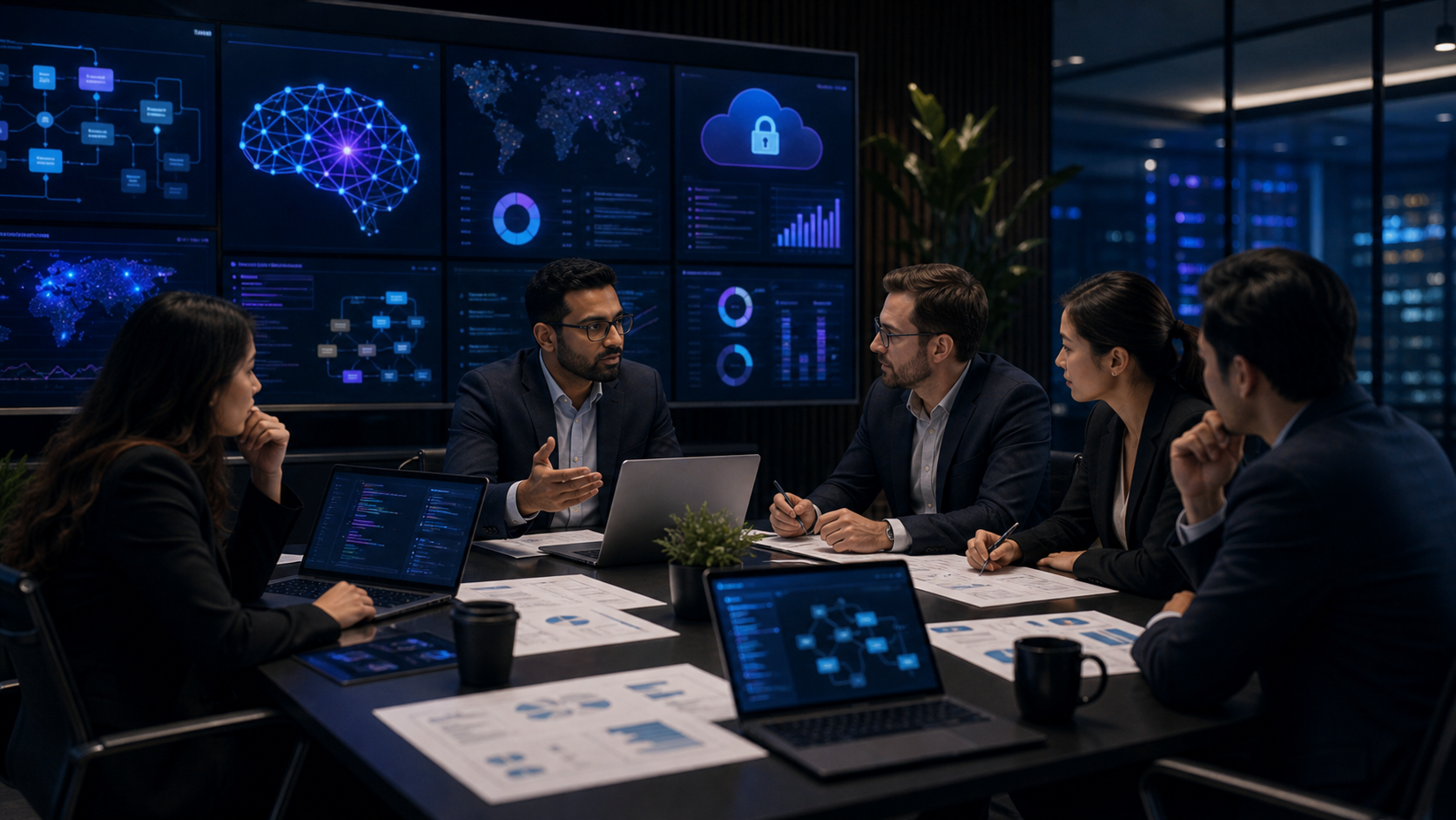 ITAIMS AI software development team collaborating